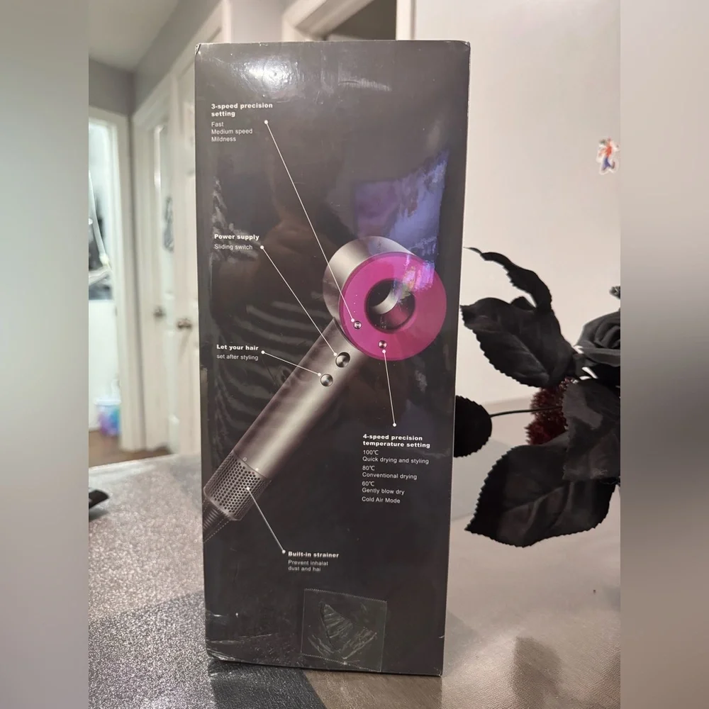 Advanced Hair Dryer with pink accents (Not the Dyson) Compared to popular Brand - Picture 5 of 7